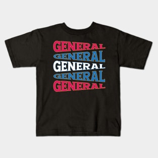 TEXT ART USA GENERAL Kids T-Shirt